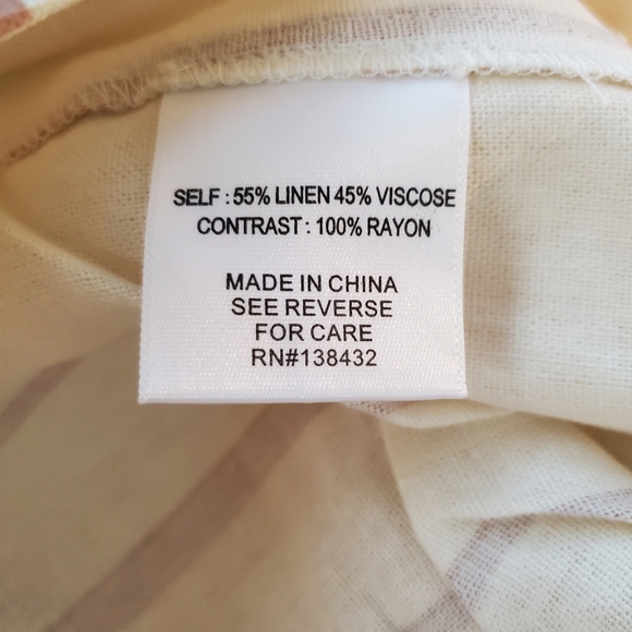 NWT Modcloth " New Opportunities" Capri Flare Linen Pants - Picture 9 of 10